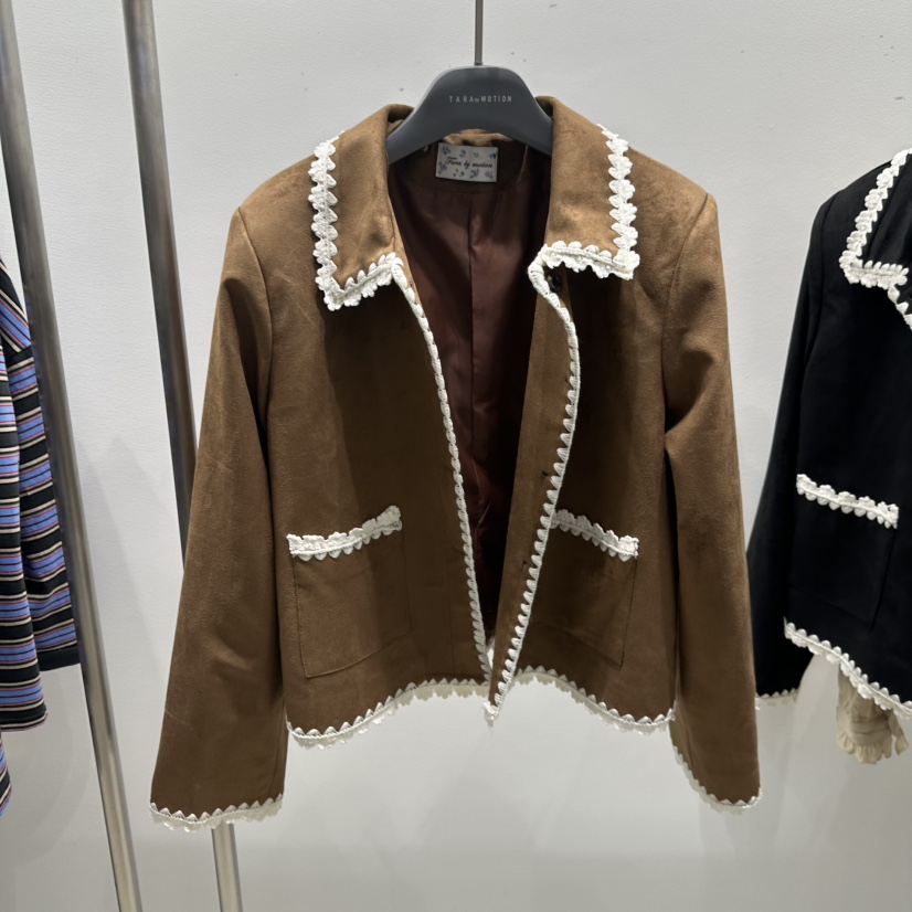 TARABY MOTION東大門㊣實拍女裝新款25秋冬真品人氣時尚夾克TARABY MOTION夾克圖色1