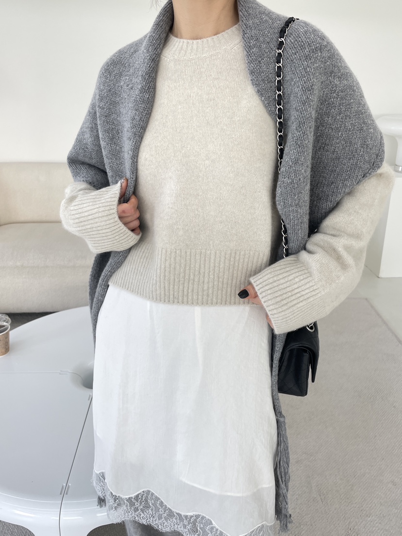 CHAHEE東大門㊣代購女裝新品25秋冬推薦熱賣職業圍巾披肩披肩CHAHEE圍巾/披肩