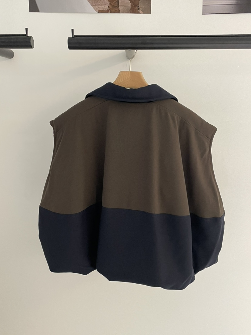 BUTTER-P東大門㊣實拍女士新品人氣休閑推薦25秋冬馬甲拼色鴨BUTTER-P馬甲
