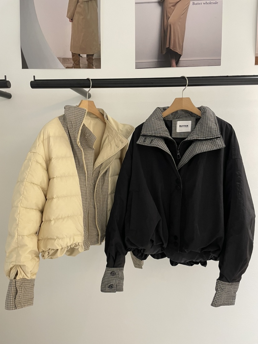 BUTTER-P東大門㊣直郵女士新款時尚真品推薦短款羽絨服拉鏈鴨BUTTER-P短款羽絨服