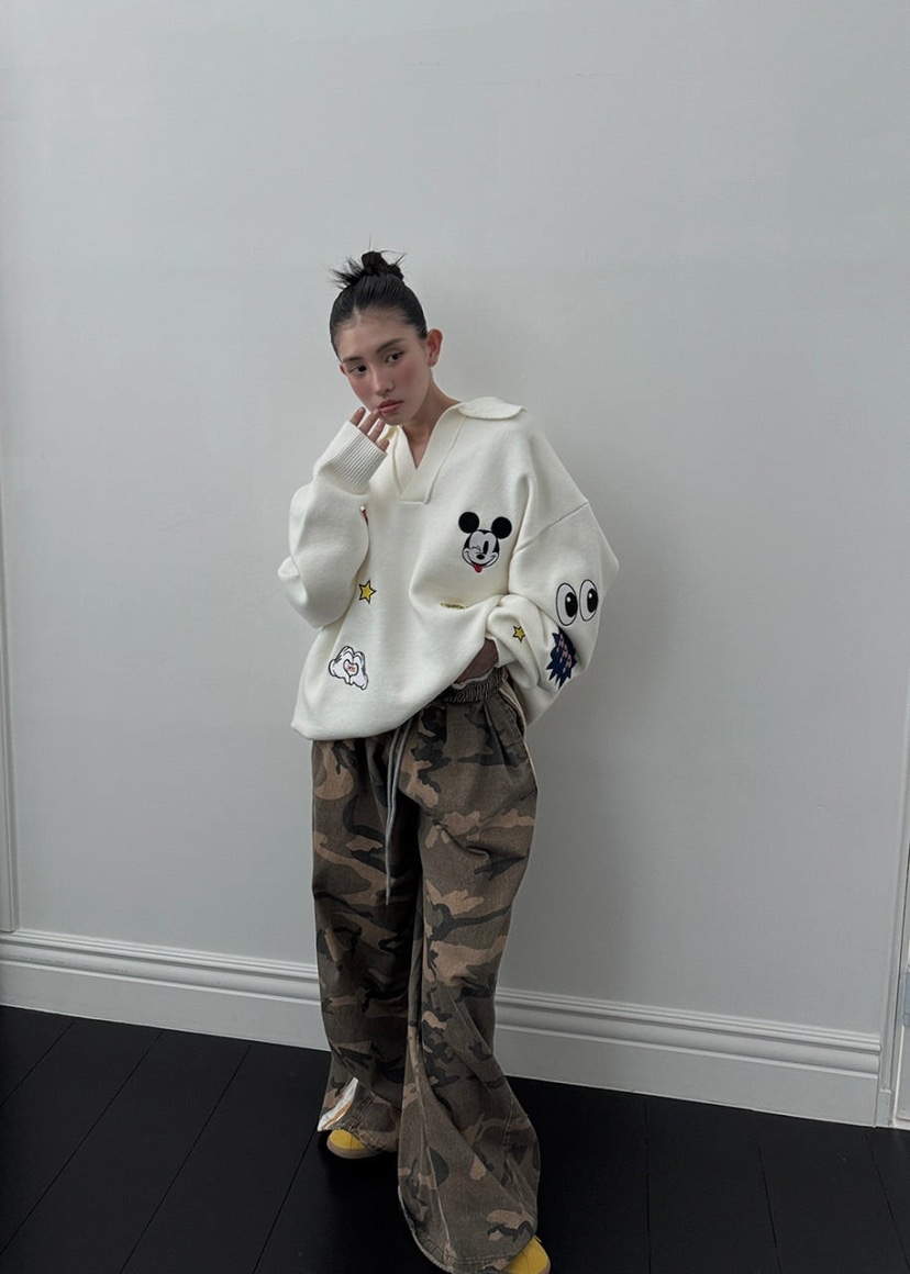 OURWAVE/OUR ROOM韓國代購㊣女士新品真品25秋冬休閑針織衫Our Wave/Our Room針織衫