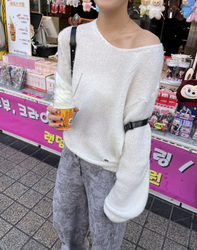 GLITTER韓國代購㊣女裝新品休閑真品25秋冬時尚職業人氣針織衫GLITTER針織衫