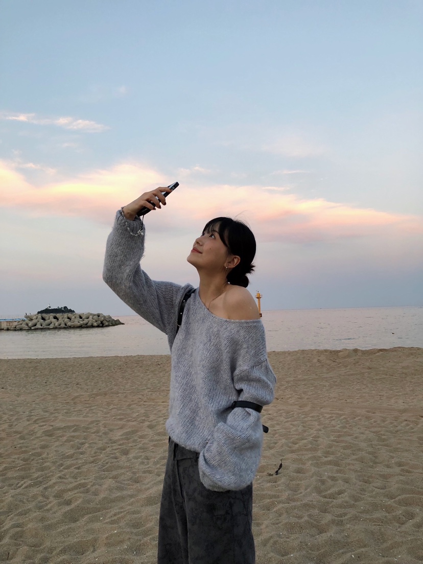 GLITTER韓國代購㊣女裝新品休閑真品25秋冬時尚職業人氣針織衫GLITTER針織衫