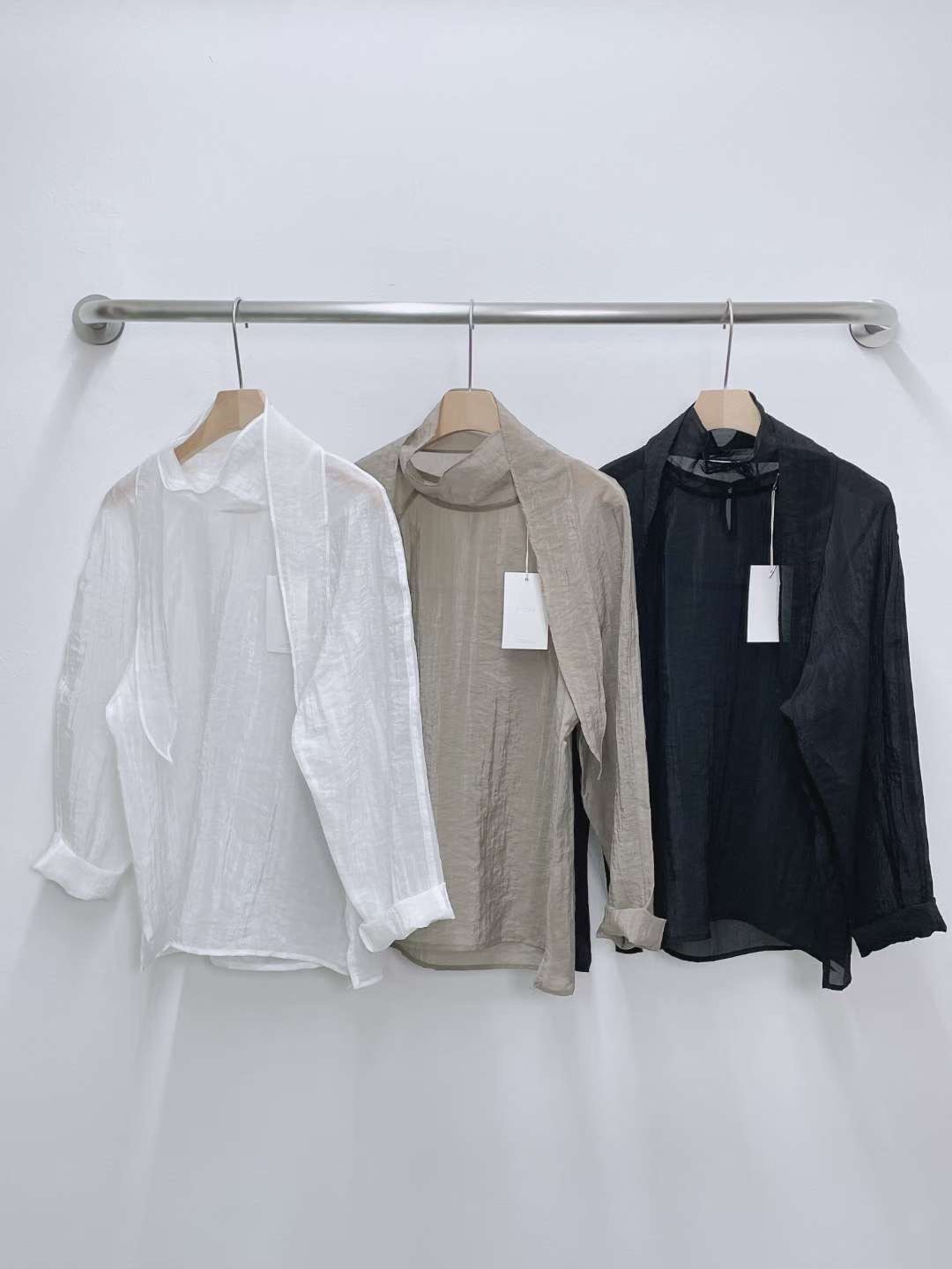 THE LIB韓國代購㊣女裝新品25秋冬休閑人氣熱賣襯衫蕾絲衫THE LIB襯衫/蕾絲衫
