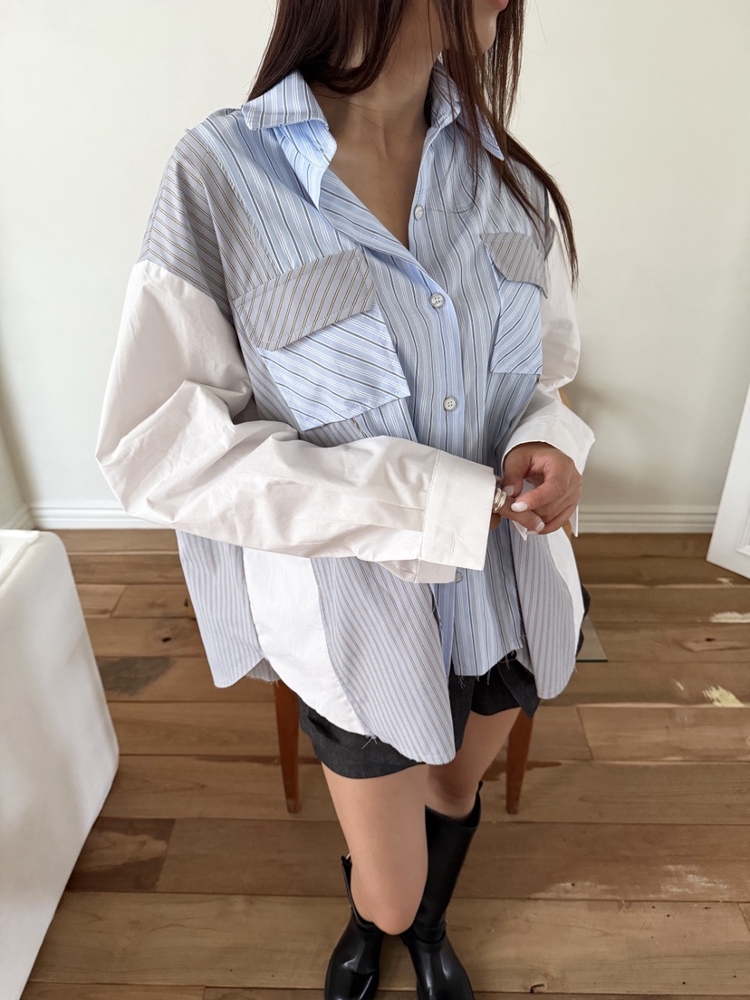 MOSMOS韓國直郵㊣女士新款真品時尚休閑人氣推薦襯衫蕾絲衫MOSMOS襯衫/蕾絲衫