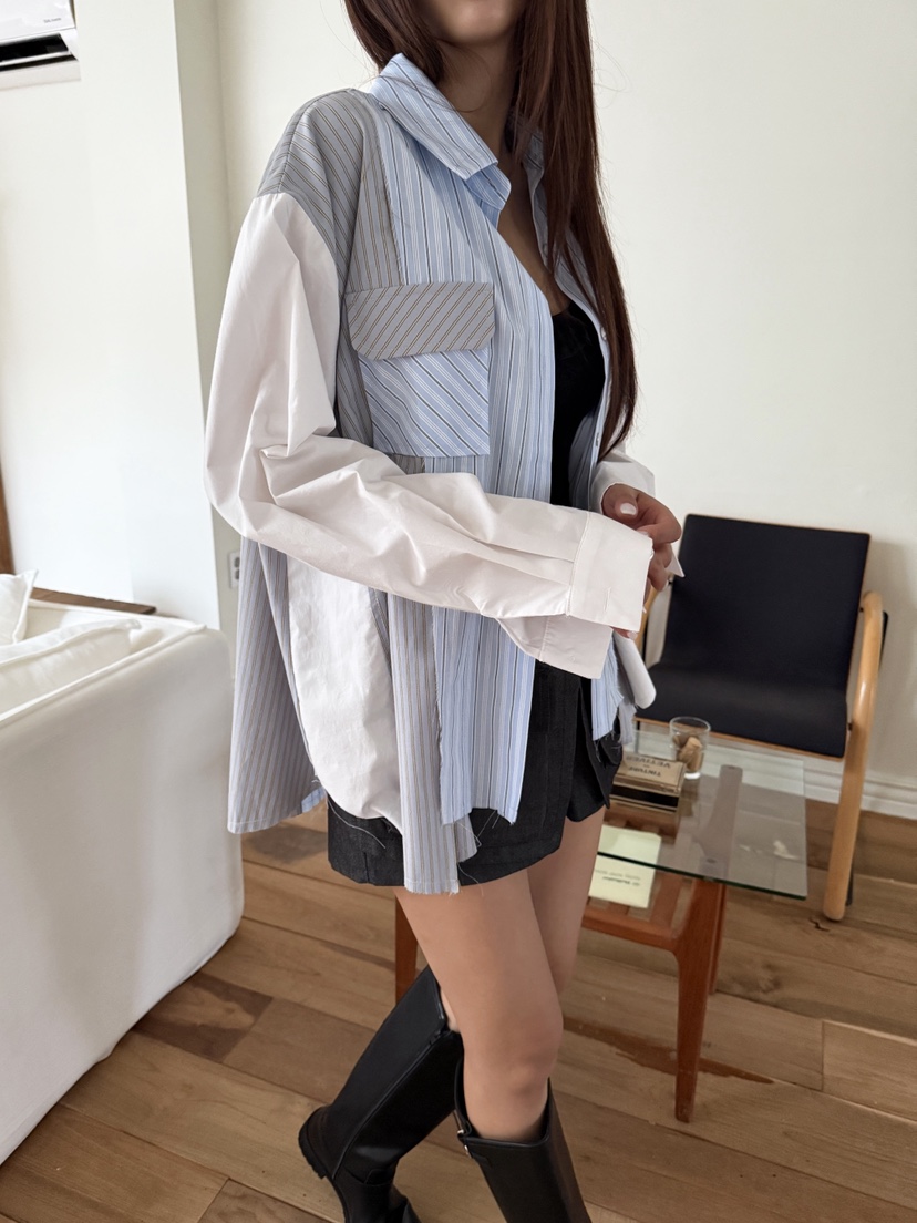 MOSMOS韓國直郵㊣女士新款真品時尚休閑人氣推薦襯衫蕾絲衫MOSMOS襯衫/蕾絲衫