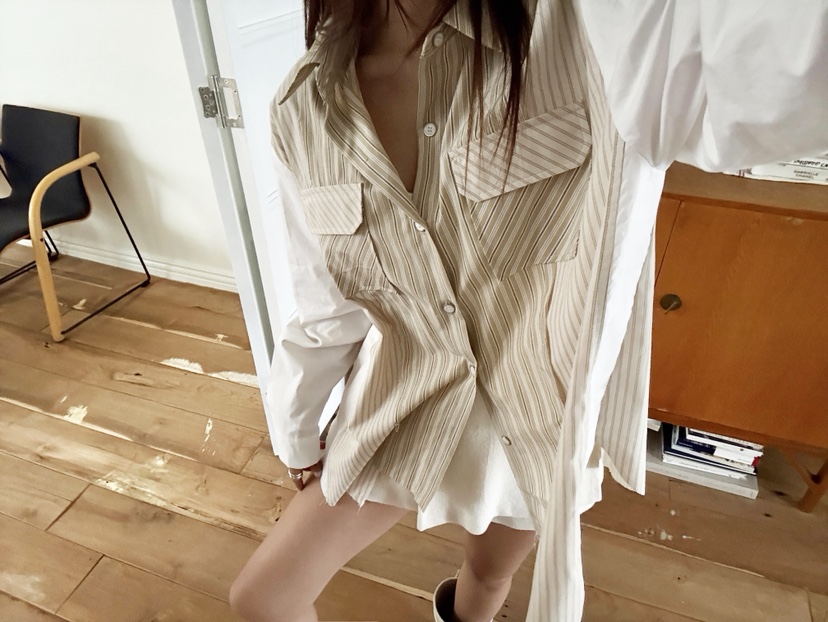 MOSMOS韓國直郵㊣女士新款真品時尚休閑人氣推薦襯衫蕾絲衫MOSMOS襯衫/蕾絲衫