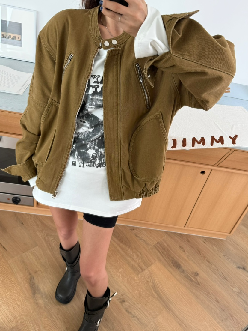 JIMMY東大門㊣直郵女裝新款職業真品推薦熱賣休閑時尚夾克棉質JIMMY/REMAKE夾克