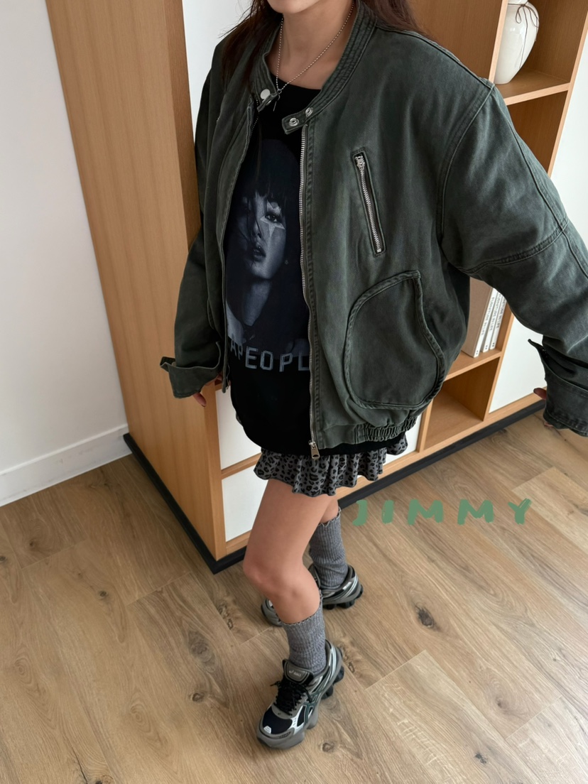 JIMMY東大門㊣直郵女裝新款職業真品推薦熱賣休閑時尚夾克棉質JIMMY/REMAKE夾克