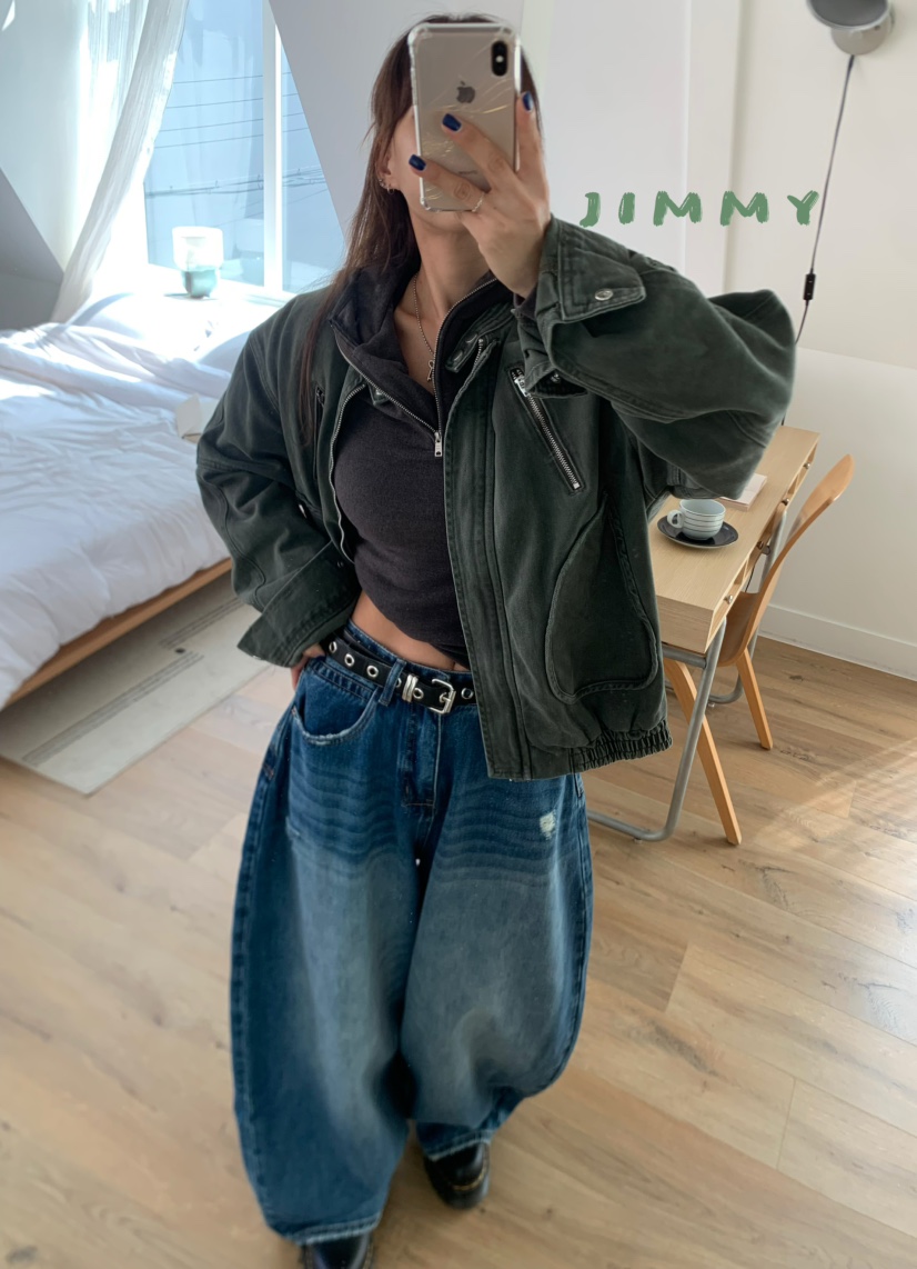 JIMMY東大門㊣直郵女裝新款職業真品推薦熱賣休閑時尚夾克棉質JIMMY/REMAKE夾克