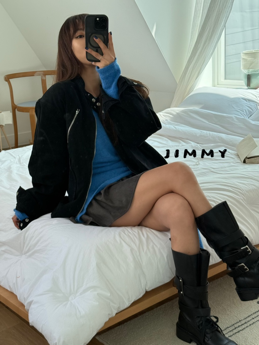 JIMMY東大門㊣直郵女裝新款職業真品推薦熱賣休閑時尚夾克棉質JIMMY/REMAKE夾克