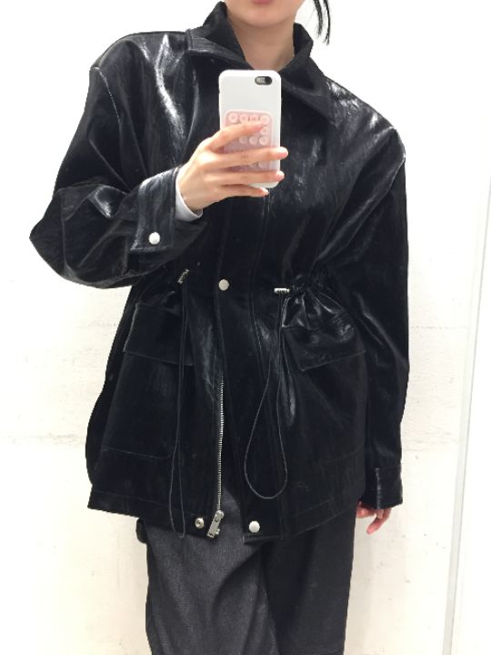 mars韓國代購㊣女士新款時尚25秋冬職業人氣休閑真品夾克皮革mars夾克