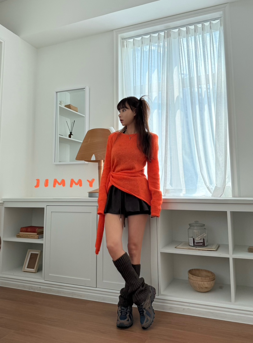 JIMMY東大門㊣實拍女裝新品休閑人氣25秋冬職業熱賣真品毛衣JIMMY/REMAKE毛衣