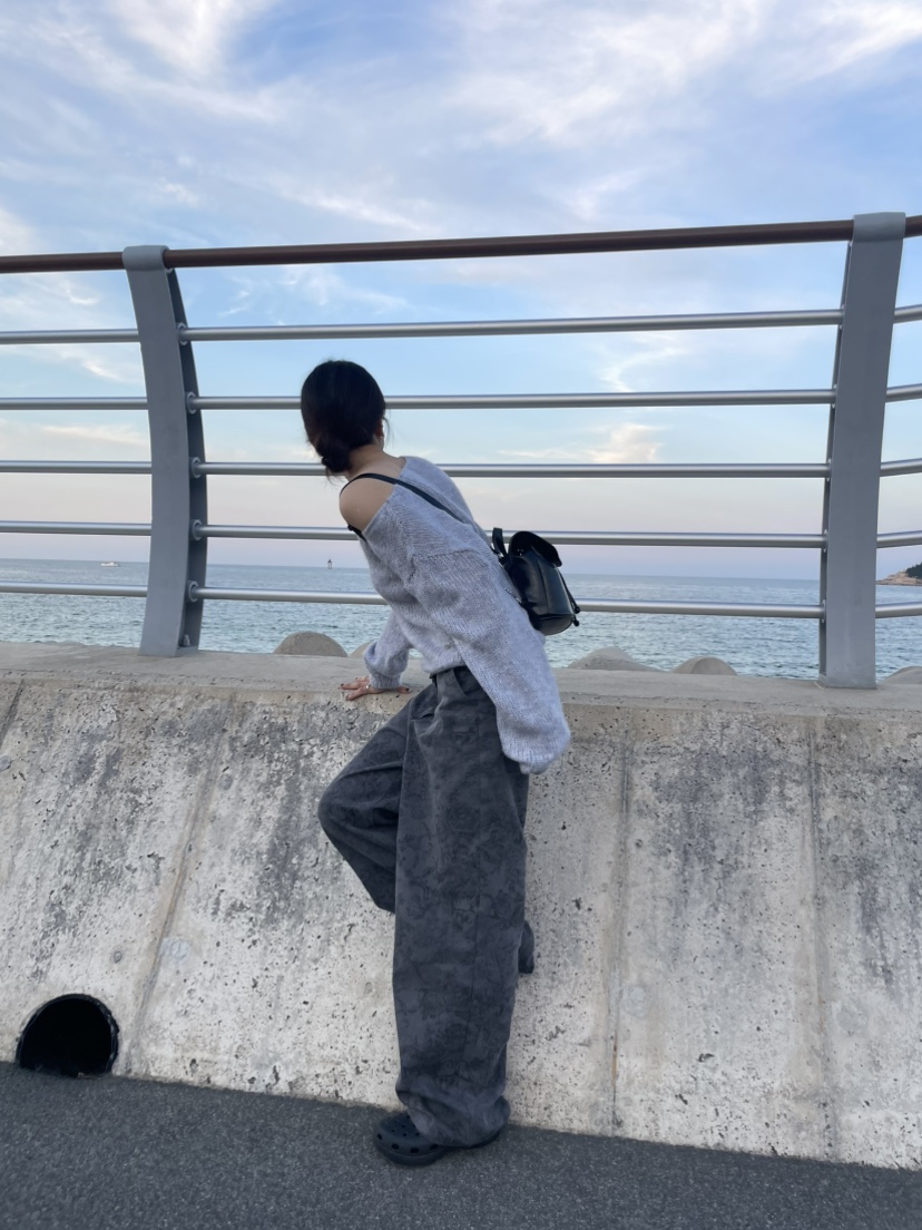 GLITTER韓國代購㊣女士新款人氣時尚推薦25秋冬熱賣休閑休閑褲GLITTER休閑褲