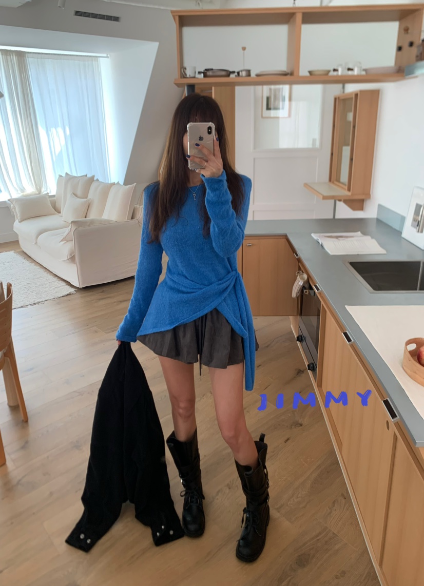 JIMMY韓國直郵㊣女裝新款人氣推薦熱賣休閑職業真品短裙絨面革JIMMY/REMAKE短裙