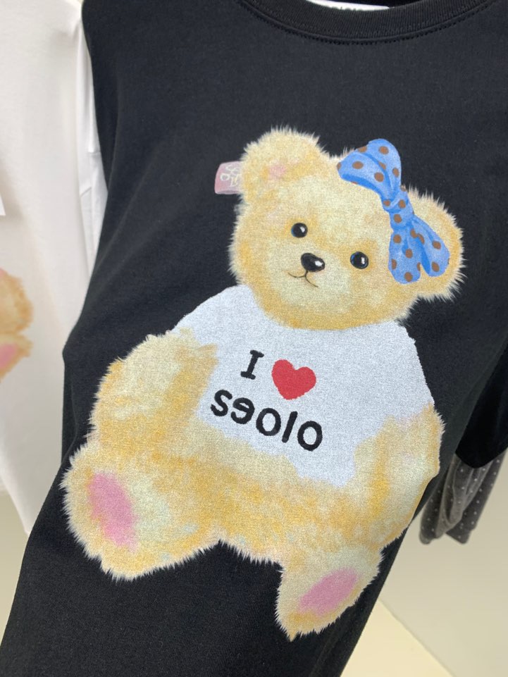 SEOLO韓國代購㊣女裝新款推薦職業時尚熱賣人氣長袖T恤泰迪熊Seolo seoul長袖T恤