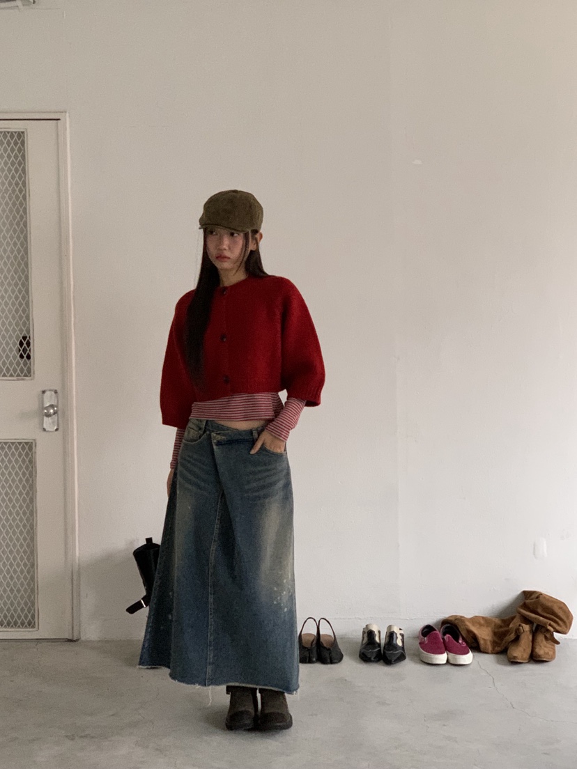 SUNDER MARKET韓國直郵㊣女士新款真品25秋冬人氣針織衫羊毛SUNDER MARKET針織衫