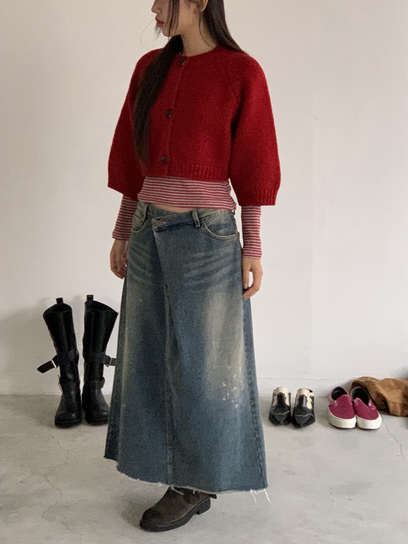 SUNDER MARKET韓國直郵㊣女士新款真品25秋冬人氣針織衫羊毛SUNDER MARKET針織衫