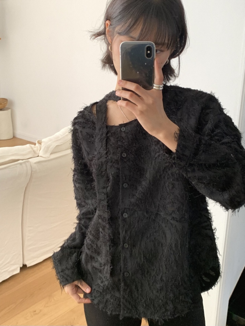 MOSMOS東大門㊣實拍女裝新品人氣25秋冬真品時尚襯衫蕾絲衫MOSMOS襯衫/蕾絲衫