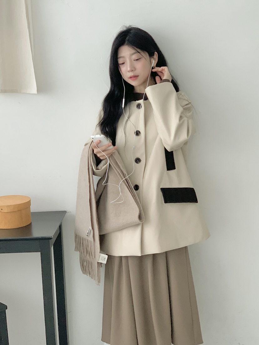 BEFORE SUNRISE韓國直郵㊣女士新款職業休閑25秋冬夾克皮革BEFORE SUNRISE夾克