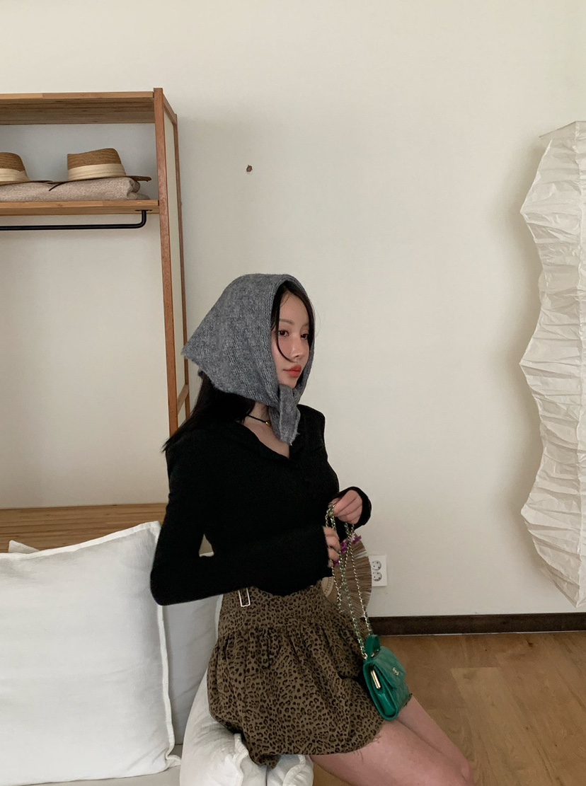 REVE CITE-L東大門㊣代購女士新品熱賣推薦針織衫開衫連帽REVE CITE針織衫