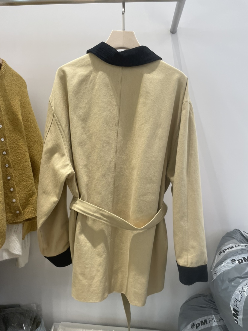 A P-STUDIO韓國代購㊣女裝新款時尚休閑真品25秋冬夾克含腰帶A P-STUDIO夾克