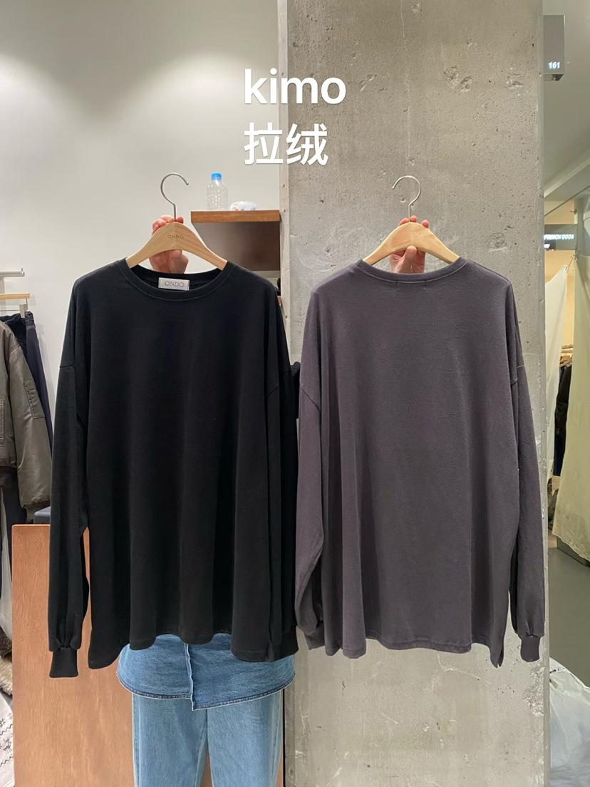 ONDO-P韓國直郵㊣女士新品推薦25秋冬時尚真品長袖T恤拉絨ONDO-P長袖T恤