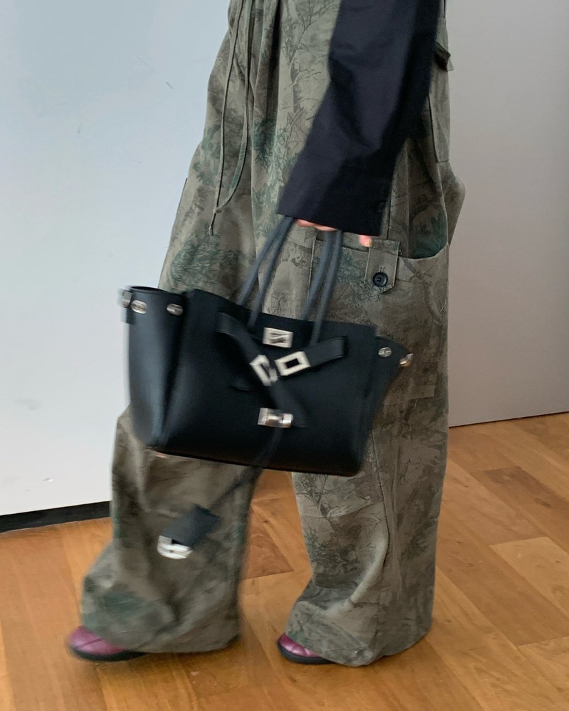 REVE CITE-L韓國代購㊣女裝新品職業25秋冬熱賣休閑褲口袋REVE CITE休閑褲