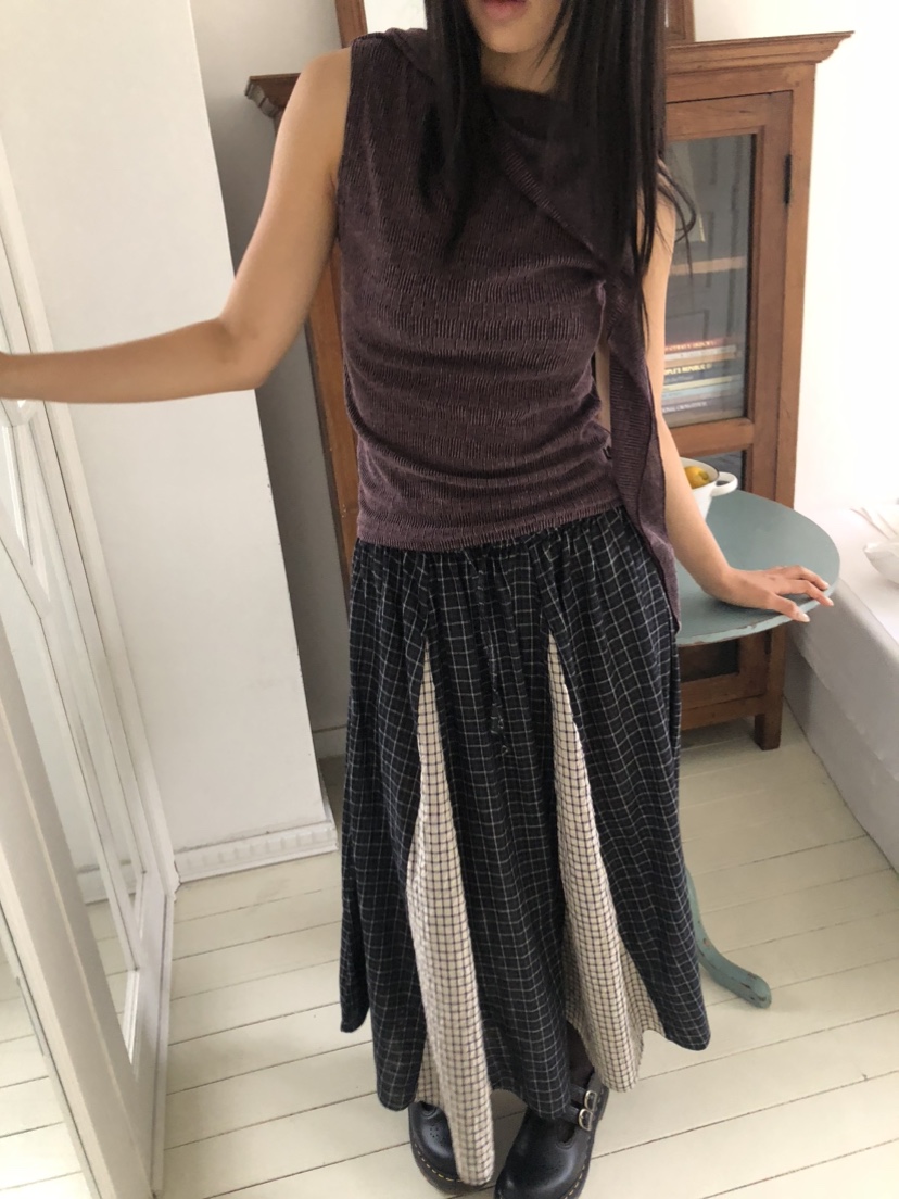 FLASH東大門㊣直郵女裝新品職業真品時尚休閑25秋冬吊帶背心圍巾FLASH吊帶/背心