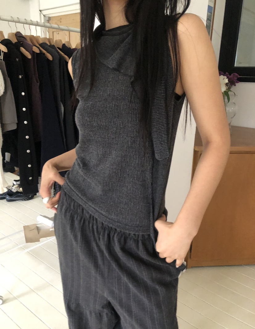 FLASH東大門㊣直郵女裝新品職業真品時尚休閑25秋冬吊帶背心圍巾FLASH吊帶/背心