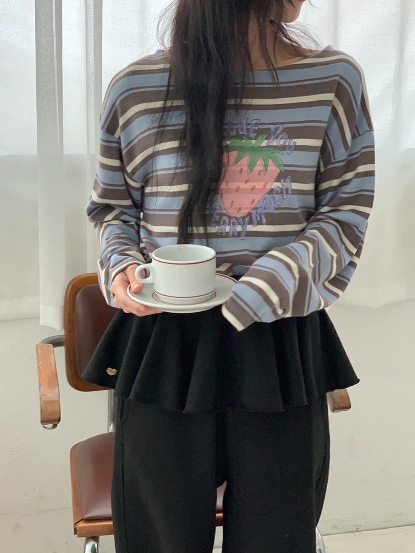 BEFORE SUNRISE韓國代購㊣女士新款真品熱賣人氣職業長袖T恤BEFORE SUNRISE長袖T恤
