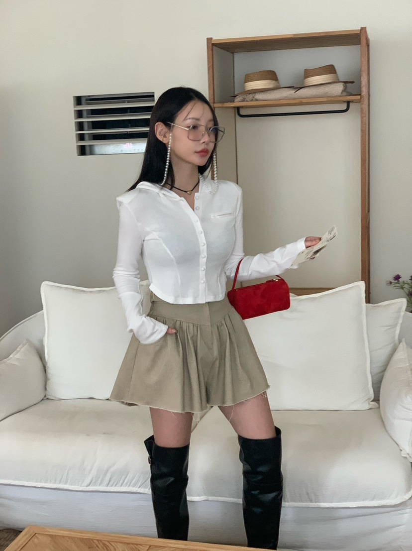 REVE CITE-L東大門㊣直郵女士新款25秋冬熱賣職業休閑裙褲REVE CITE裙褲