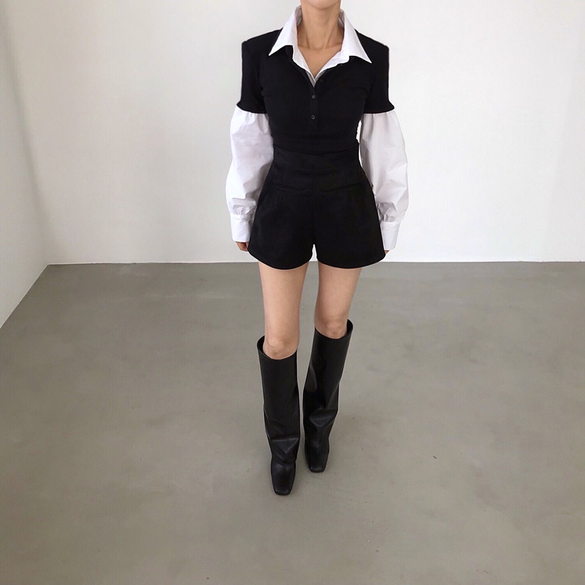 2TWO MOON韓國代購㊣女士新款真品休閑熱賣25秋冬襯衫蕾絲衫2TWO MOON襯衫/蕾絲衫
