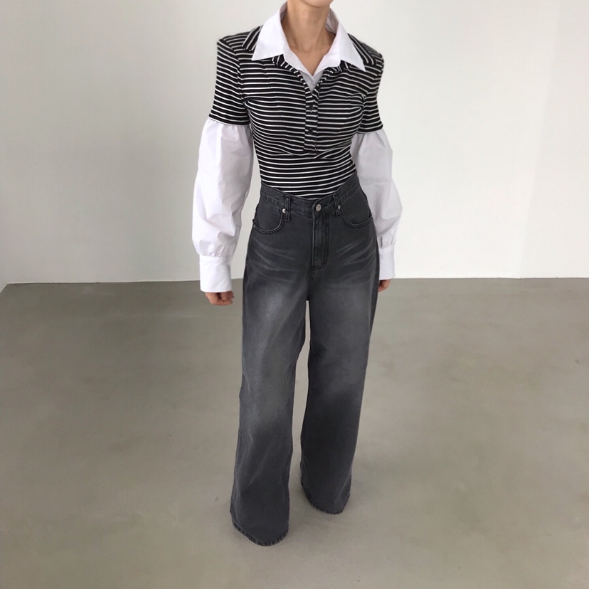 2TWO MOON韓國代購㊣女士新款真品休閑熱賣25秋冬襯衫蕾絲衫2TWO MOON襯衫/蕾絲衫