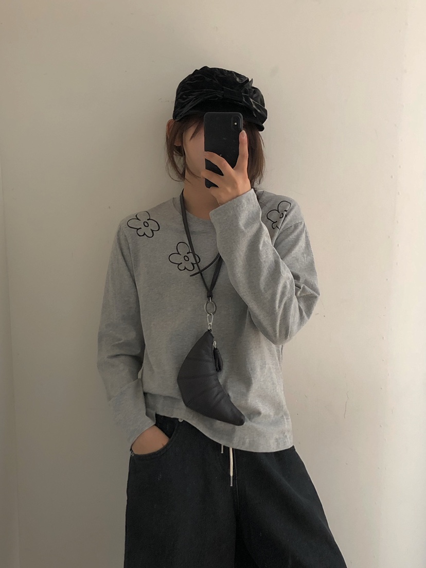ONDO-P韓國直郵㊣女裝新品休閑推薦熱賣人氣職業25秋冬長袖T恤ONDO-P長袖T恤