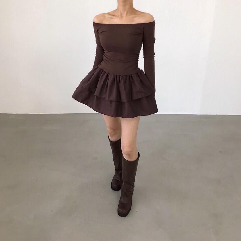 2TWO MOON東大門㊣實拍女士新款真品熱賣25秋冬休閑連衣裙2TWO MOON連衣裙