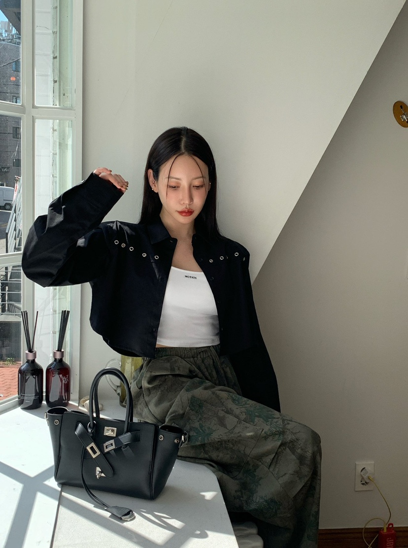 REVE CITE-L韓國直郵㊣女士新品休閑25秋冬襯衫蕾絲衫短款REVE CITE襯衫/蕾絲衫