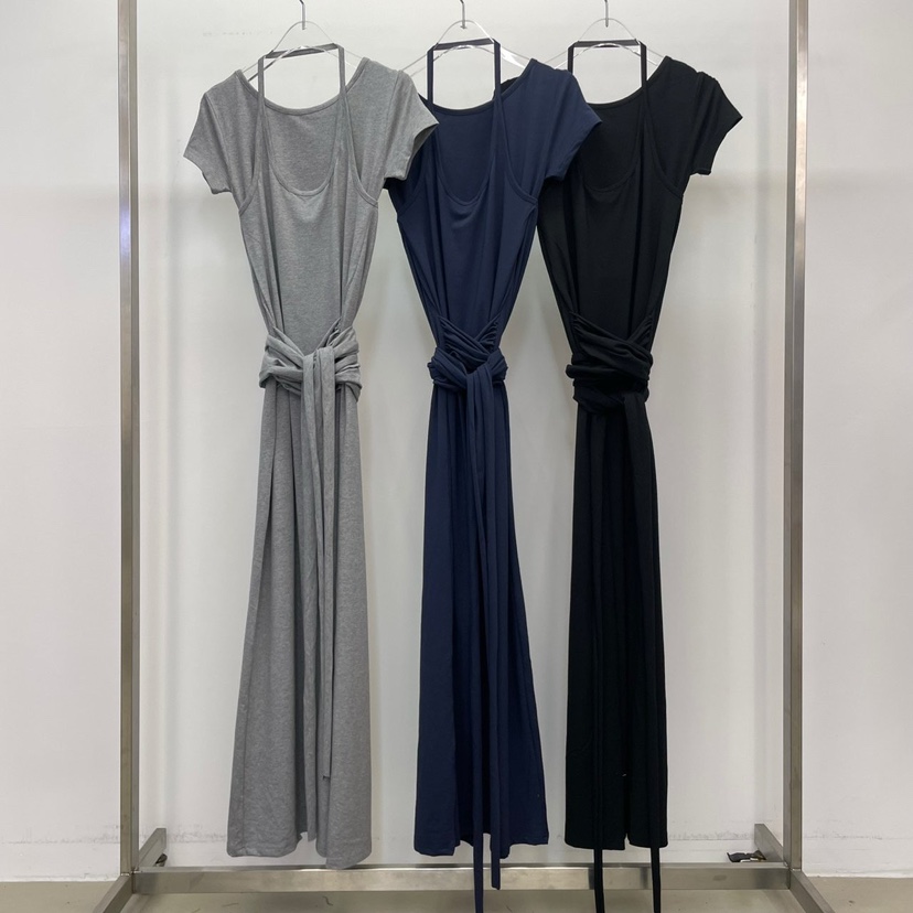 REVE CITE-L韓國直郵㊣女士新品職業熱賣時尚人氣連衣裙破洞REVE CITE連衣裙
