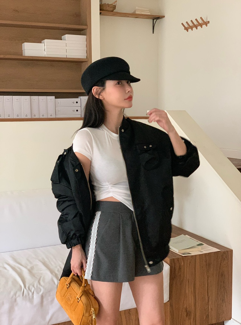 REVE CITE-L韓國直郵㊣女裝新款真品職業人氣短褲羊毛蕾絲REVE CITE短褲
