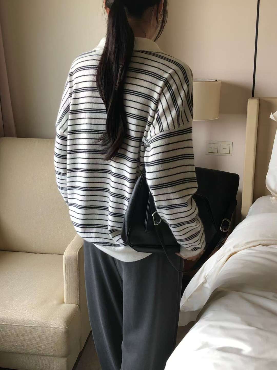 THE LIB韓國代購㊣女裝新品人氣時尚休閑25秋冬熱賣針織衫THE LIB針織衫
