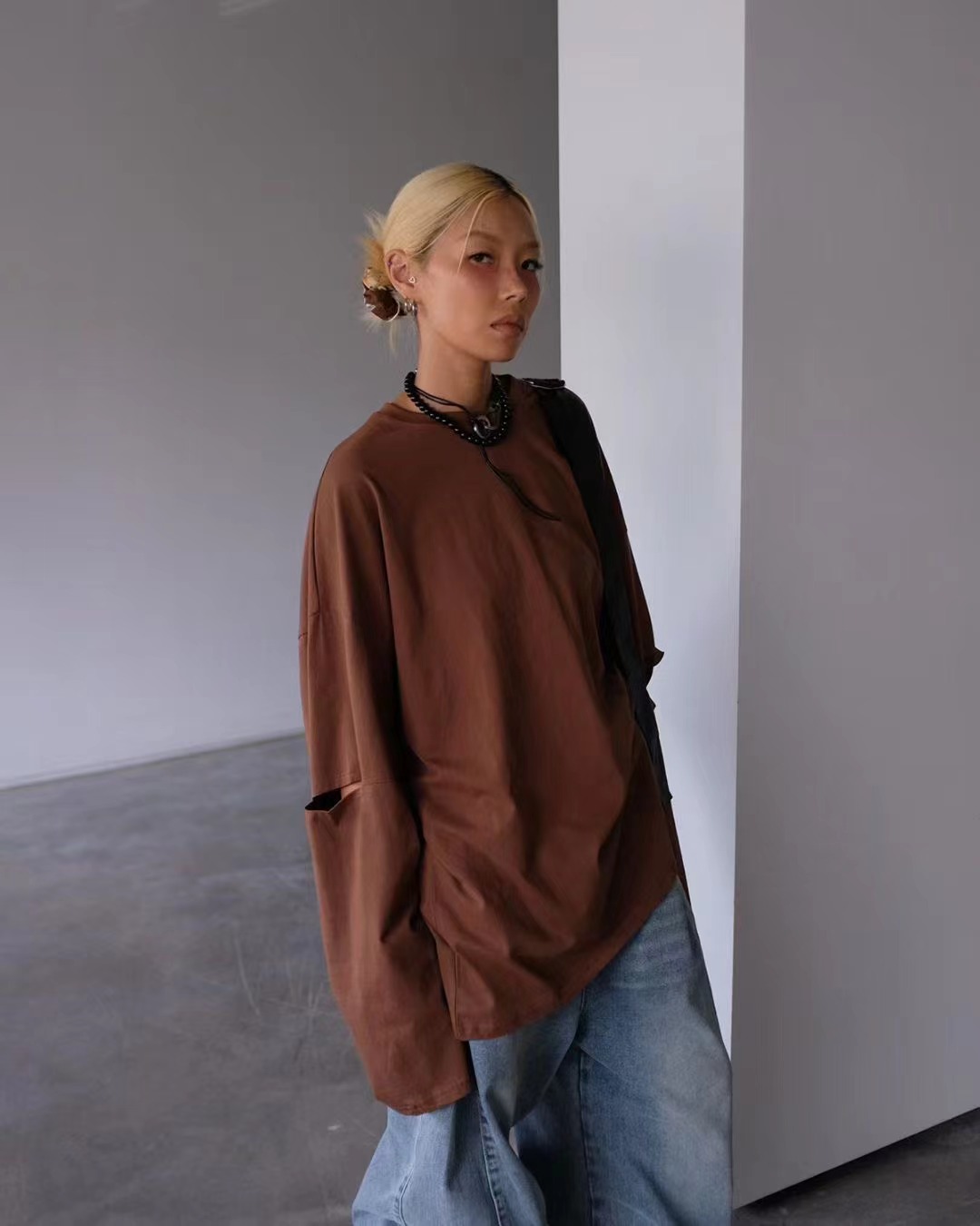MINICLOSET韓國直郵㊣女士新品推薦休閑時尚25秋冬真品長袖T恤MINICLOSET長袖T恤圖色5