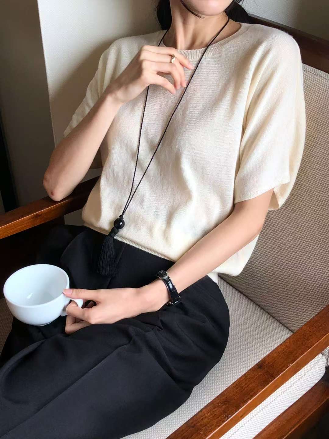 THE LIB東大門㊣直郵女士新款真品推薦休閑人氣25秋冬熱賣T恤THE LIBT恤圖色1