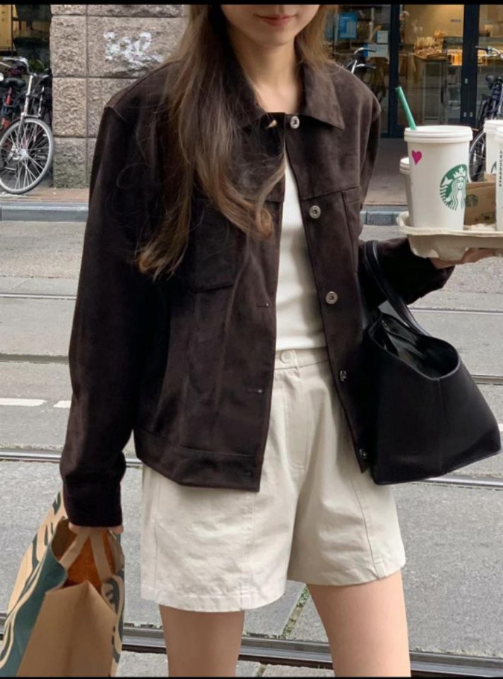 STAY HERE東大門㊣代購女裝新品推薦真品人氣休閑時尚夾克STAY HERE夾克