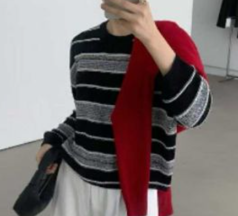 STAY HERE韓國代購㊣女士新品熱賣時尚職業真品人氣針織衫STAY HERE針織衫圖色2