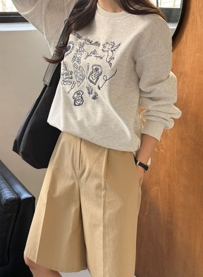 STAY HERE韓國直郵㊣女裝新款推薦休閑真品25秋冬衛衣復古STAY HERE衛衣