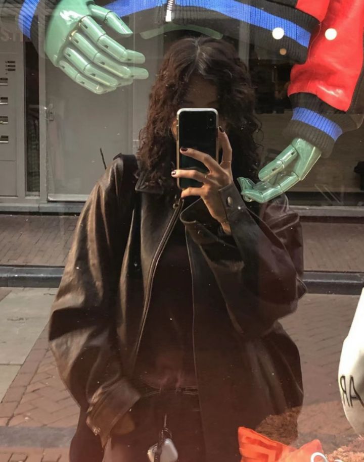 STAY HERE韓國直郵㊣女士新款職業休閑時尚真品25秋冬皮衣皮革STAY HERE皮衣
