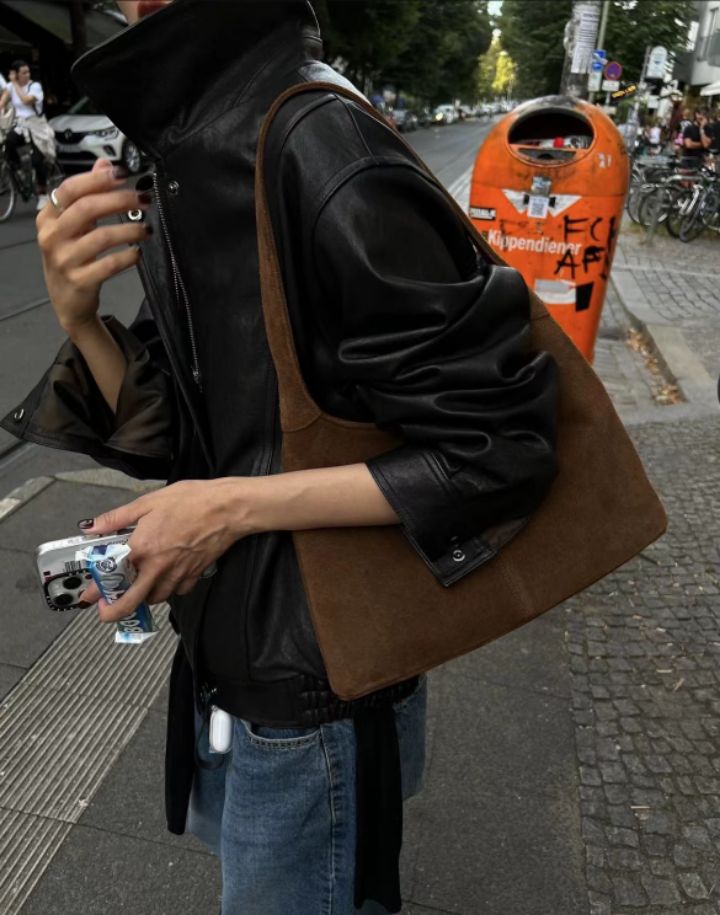 STAY HERE韓國直郵㊣女士新款職業休閑時尚真品25秋冬皮衣皮革STAY HERE皮衣