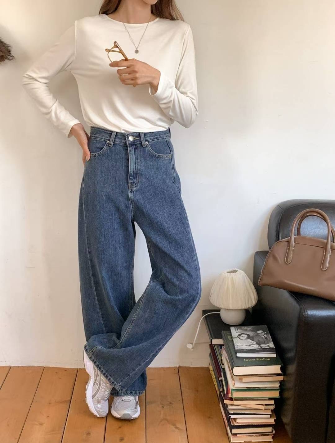 SUNDAY韓國直郵㊣女裝新品時尚熱賣職業推薦真品休閑牛仔褲SUNDAY牛仔褲