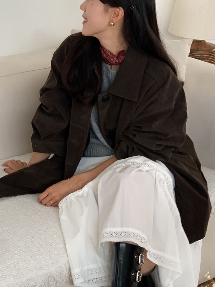 STAY HERE東大門㊣直郵女士新款人氣休閑真品25秋冬夾克絨面革STAY HERE夾克圖色2