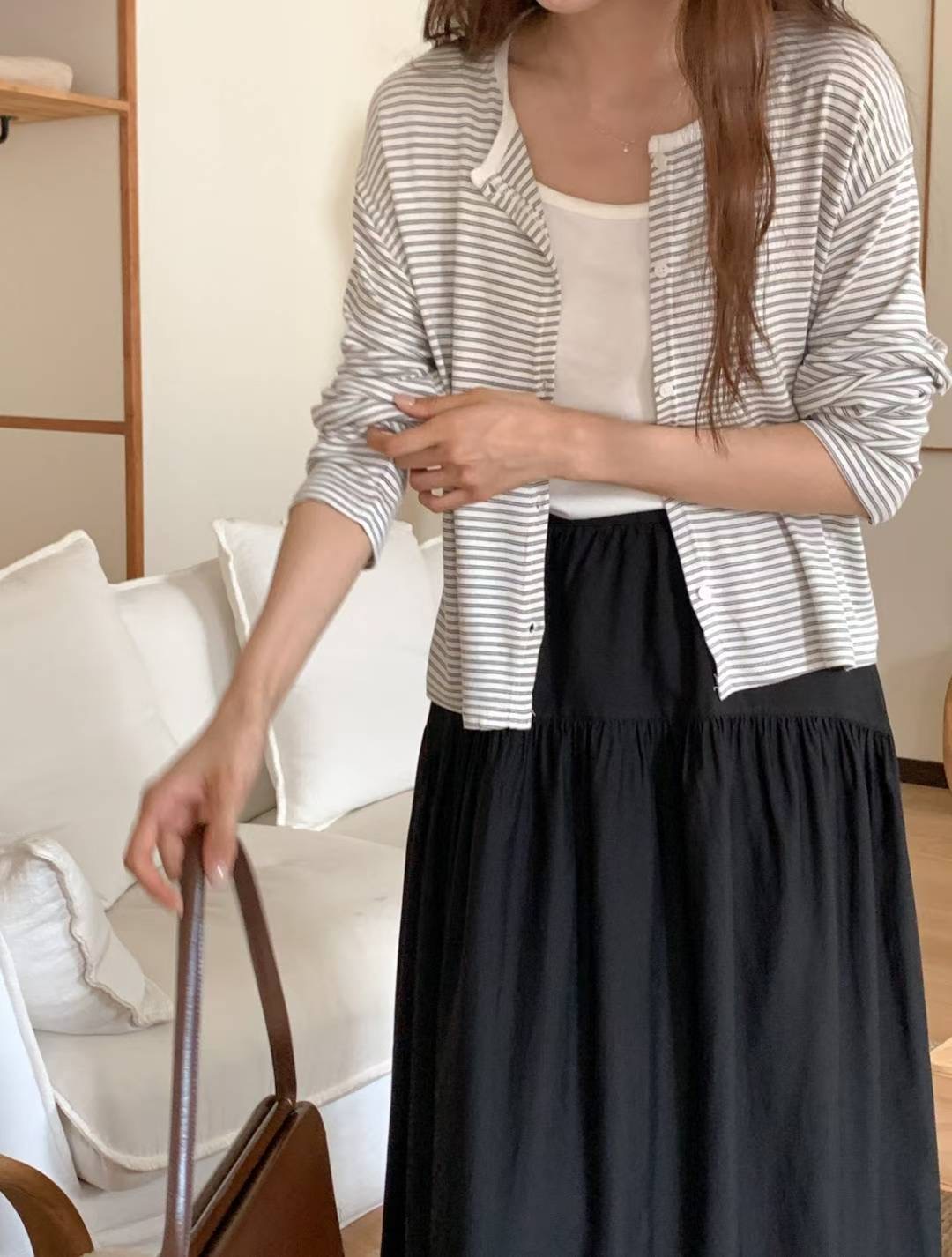 SUNDAY韓國代購㊣女士新品職業時尚真品休閑推薦人氣套裝開衫SUNDAY套裝圖色4